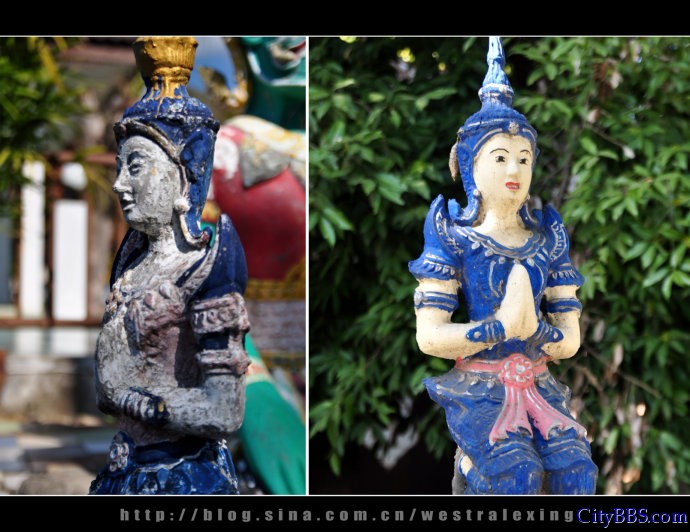 泰国北部清迈拜县寺庙