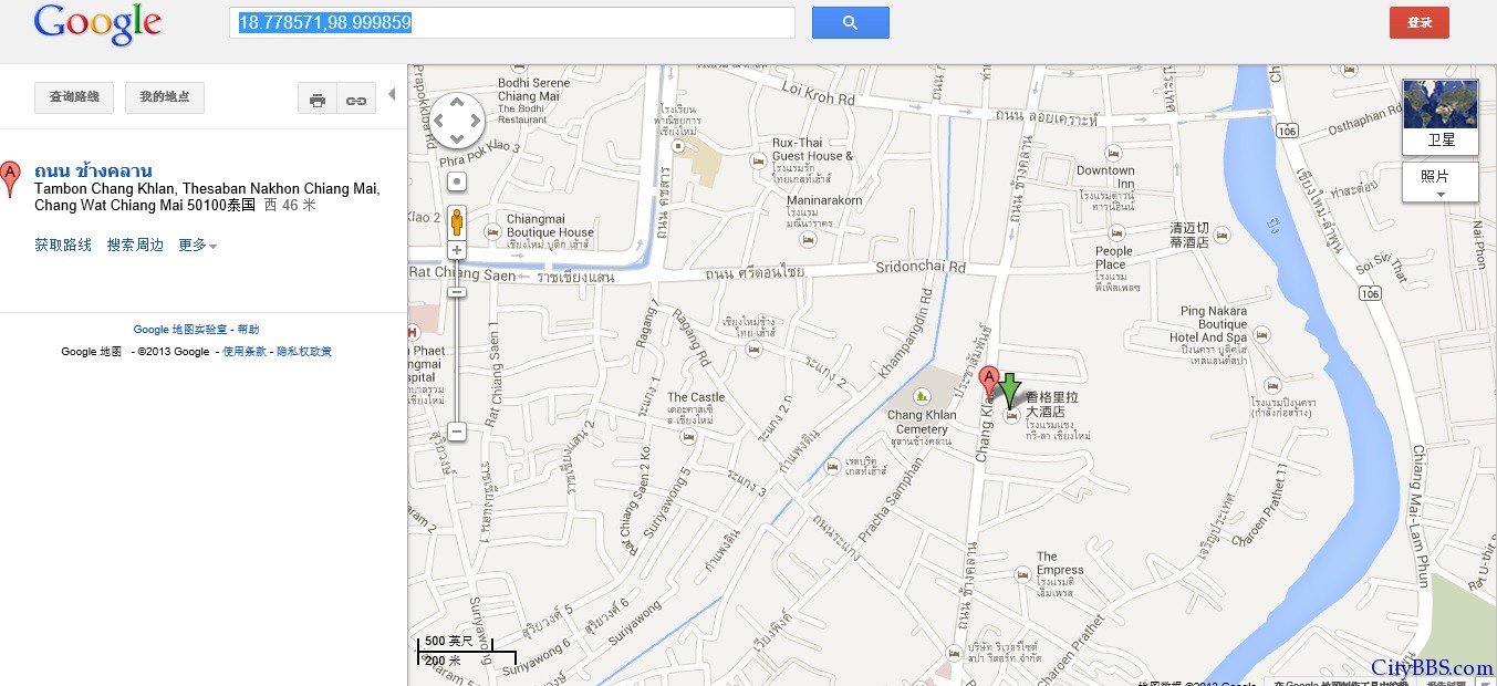 Chiang Mai Shangri-La Hotel Map