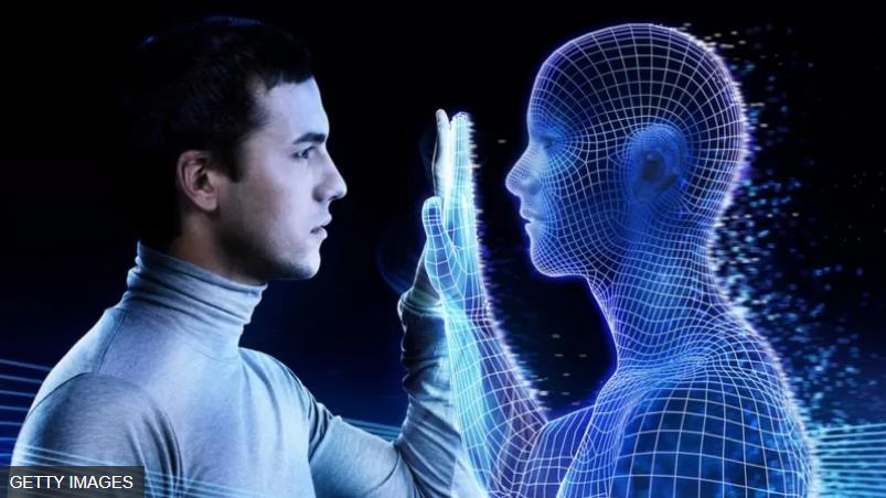 A man with his digital twin