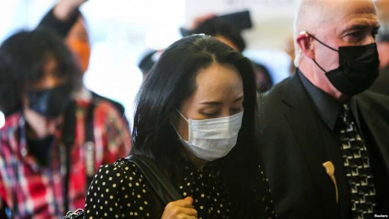 华为首席财务官孟晚舟进入位于温哥华的加拿大不列颠哥伦比亚最高法院参加听证 ...