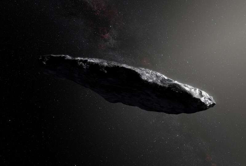 “奥陌陌”星际小行星的想象图