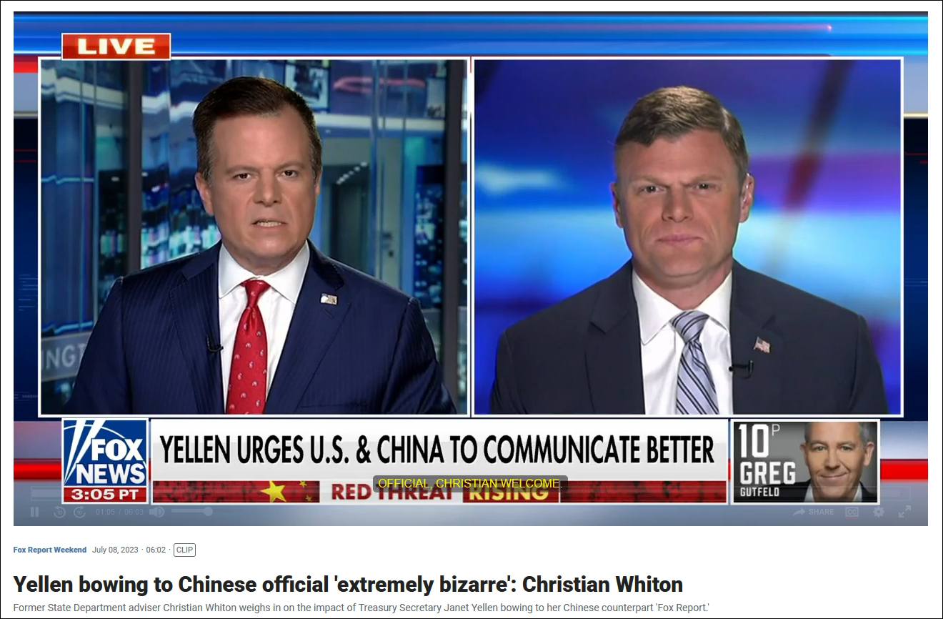 惠顿称，这会被认为是“极度的软弱”，“超级诡异”
