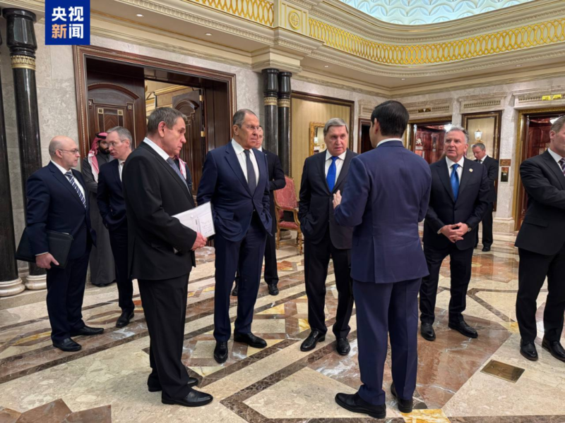 美国国务卿鲁比奥和俄罗斯外长拉夫罗夫在沙特利雅得会谈