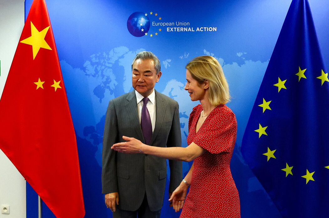 欧盟委员会副主席卡雅·卡拉斯和中国外交部长王毅上周在布鲁塞尔