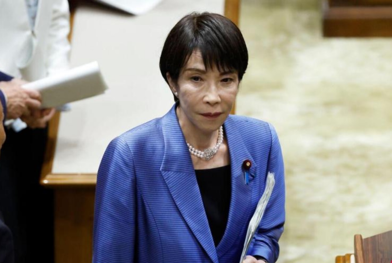 11月26日，日本首相高市早苗在国会参议院参加政党领导人辩论